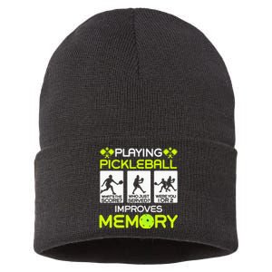 Playing Pickleball Improves Memory Dink Player Sustainable Knit Beanie