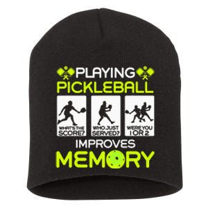 Playing Pickleball Improves Memory Dink Player Short Acrylic Beanie