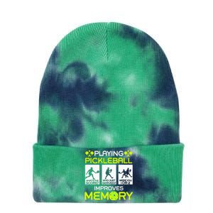 Playing Pickleball Improves Memory Dink Player Tie Dye 12in Knit Beanie