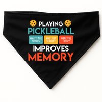 Playing Pickleball improves memory Pickleball USA-Made Doggie Bandana
