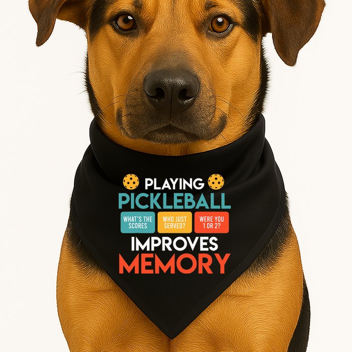 Playing Pickleball improves memory Pickleball USA-Made Doggie Bandana