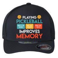 Playing Pickleball improves memory Pickleball Flexfit Unipanel Trucker Cap