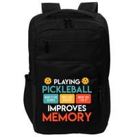 Playing Pickleball improves memory Pickleball Impact Tech Backpack