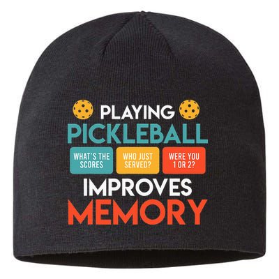 Playing Pickleball improves memory Pickleball Sustainable Beanie