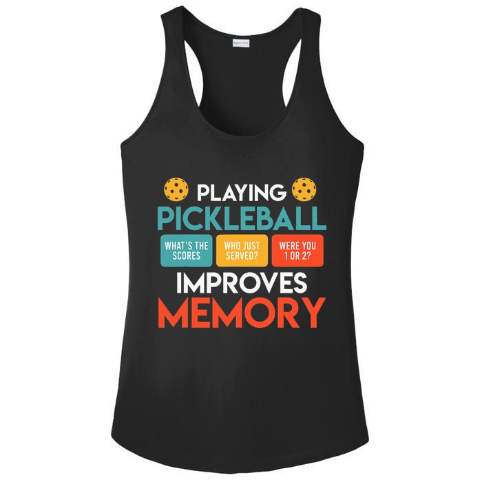 Playing Pickleball improves memory Pickleball Ladies PosiCharge Competitor Racerback Tank