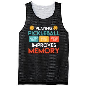 Playing Pickleball improves memory Pickleball Mesh Reversible Basketball Jersey Tank