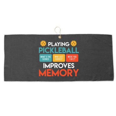 Playing Pickleball improves memory Pickleball Large Microfiber Waffle Golf Towel
