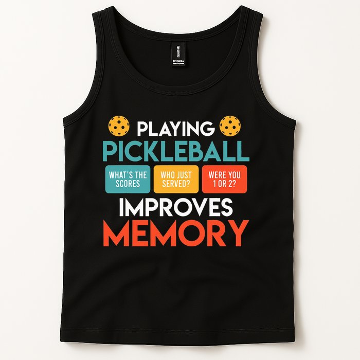 Playing Pickleball improves memory Pickleball Tank Top