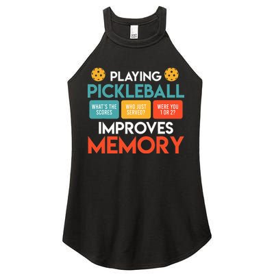 Playing Pickleball improves memory Pickleball Women's Perfect Tri Rocker Tank