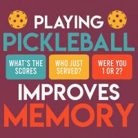 Playing Pickleball improves memory Pickleball 16oz Travel Tumbler