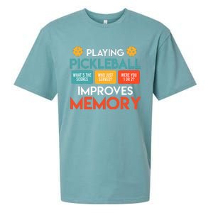 Playing Pickleball improves memory Pickleball Sueded Cloud Jersey T-Shirt