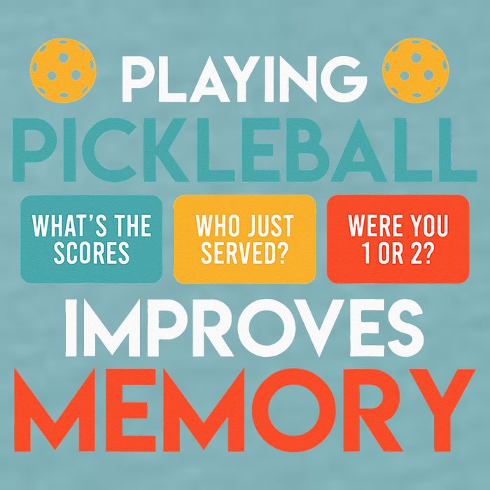 Playing Pickleball improves memory Pickleball Sueded Cloud Jersey T-Shirt