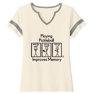 Playing Pickleball Improves Memory Ladies Halftime Notch Neck Tee