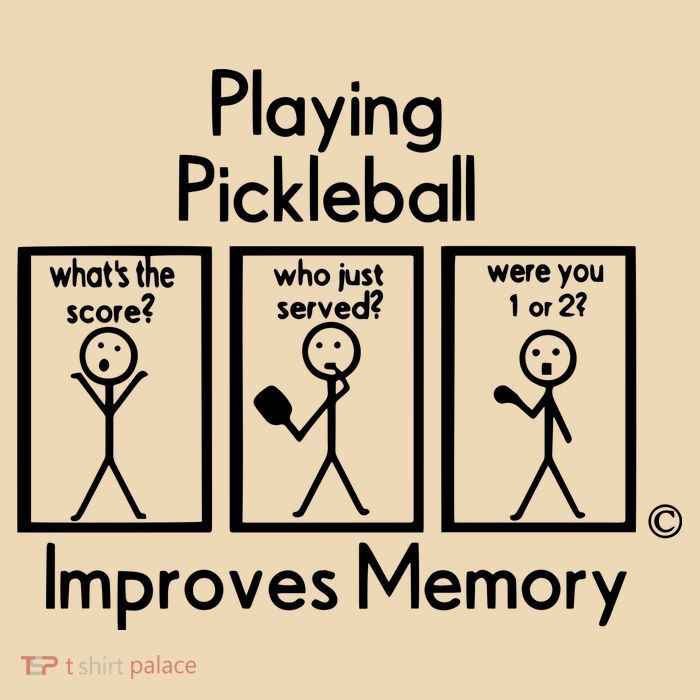 Playing Pickleball Improves Memory Drawstring Bag