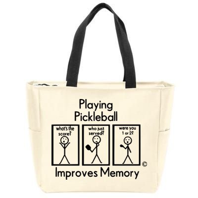 Playing Pickleball Improves Memory Zip Tote Bag