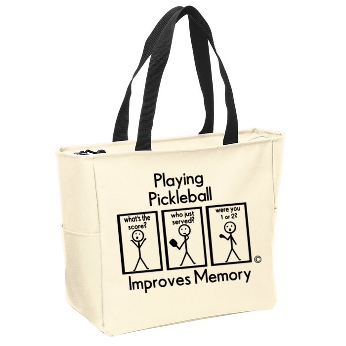 Playing Pickleball Improves Memory Zip Tote Bag