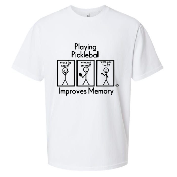 Playing Pickleball Improves Memory Sueded Cloud Jersey T-Shirt