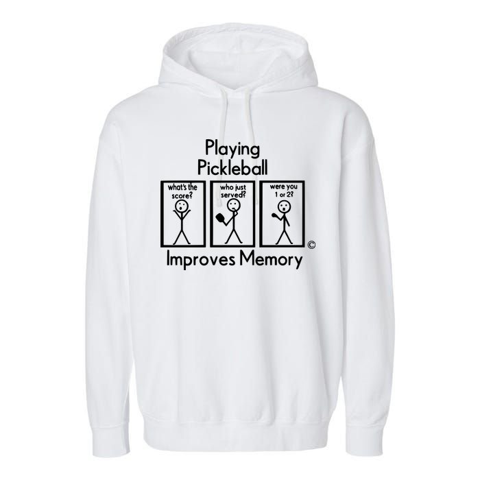 Playing Pickleball Improves Memory Garment-Dyed Fleece Hoodie