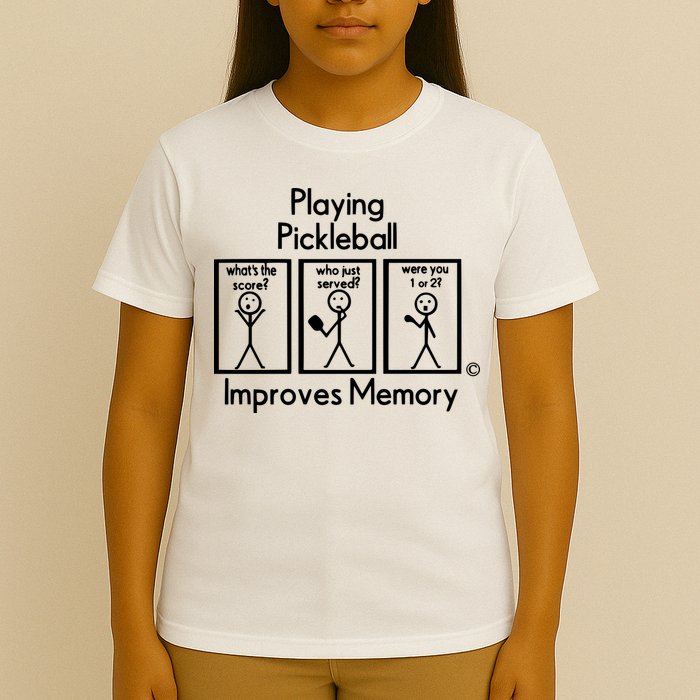 Playing Pickleball Improves Memory T-Shirt