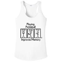 Playing Pickleball Improves Memory Ladies PosiCharge Competitor Racerback Tank
