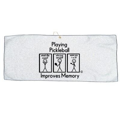 Playing Pickleball Improves Memory Large Microfiber Waffle Golf Towel
