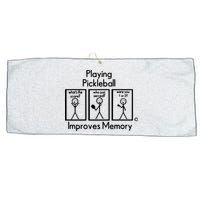 Playing Pickleball Improves Memory Large Microfiber Waffle Golf Towel