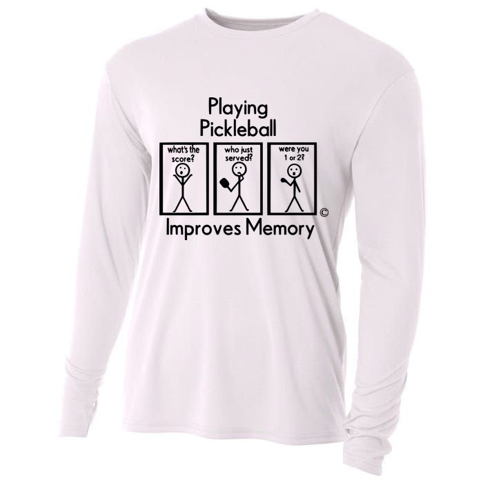 Playing Pickleball Improves Memory Cooling Performance Long Sleeve Crew