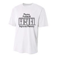 Playing Pickleball Improves Memory Youth Performance Sprint T-Shirt