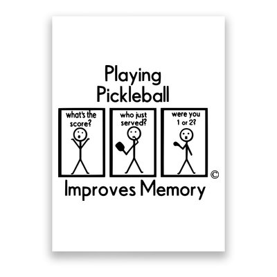 Playing Pickleball Improves Memory Poster
