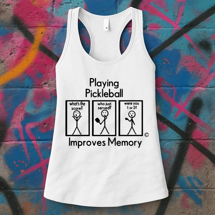 Playing Pickleball Improves Memory Womens Tank Top