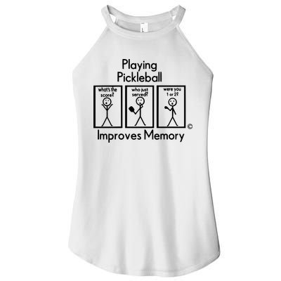 Playing Pickleball Improves Memory Women's Perfect Tri Rocker Tank