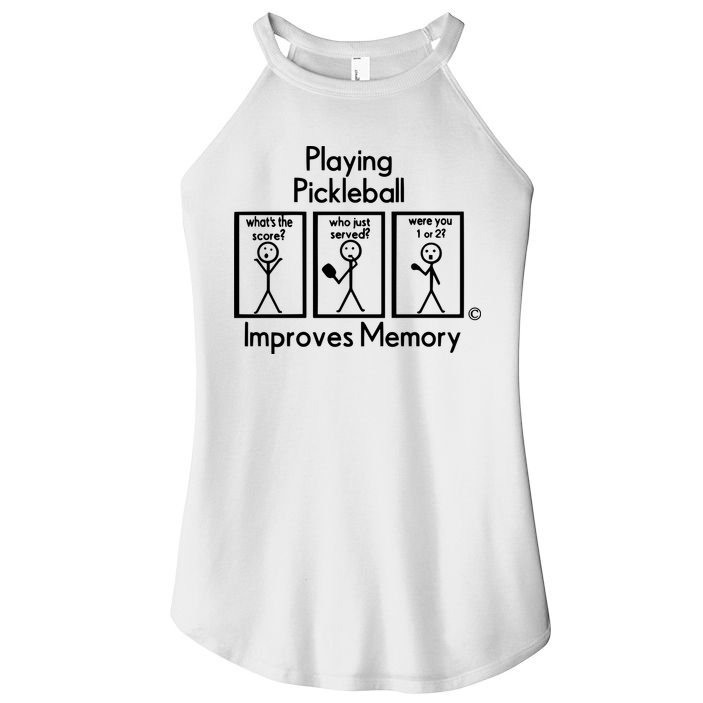 Playing Pickleball Improves Memory Women's Perfect Tri Rocker Tank