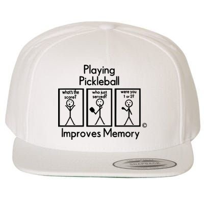 Playing Pickleball Improves Memory Wool Snapback Cap