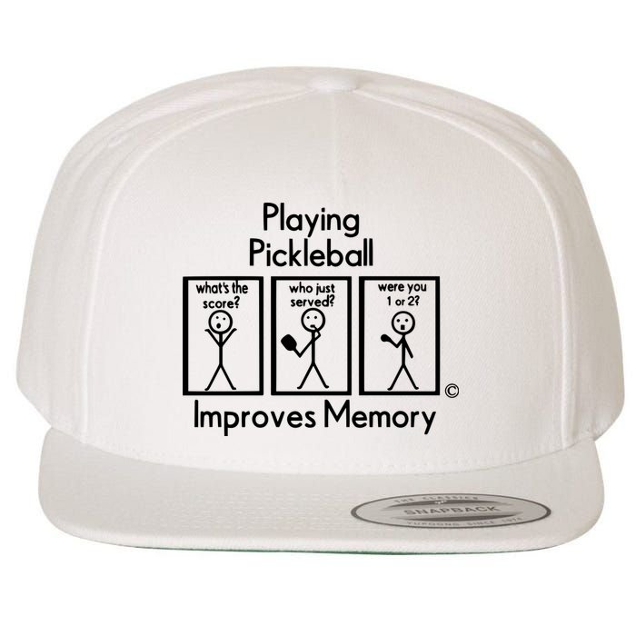 Playing Pickleball Improves Memory Wool Snapback Cap