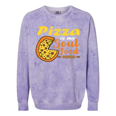 Pizza Pizza Is My Soul Food Pizza Premium Colorblast Crewneck Sweatshirt