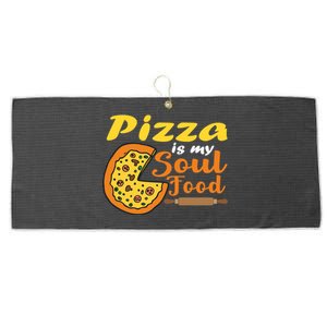 Pizza Pizza Is My Soul Food Pizza Premium Large Microfiber Waffle Golf Towel