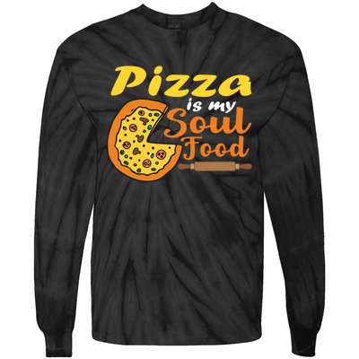 Pizza Pizza Is My Soul Food Pizza Premium Tie-Dye Long Sleeve Shirt