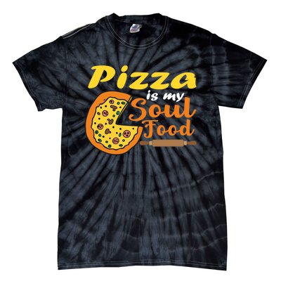 Pizza Pizza Is My Soul Food Pizza Premium Tie-Dye T-Shirt