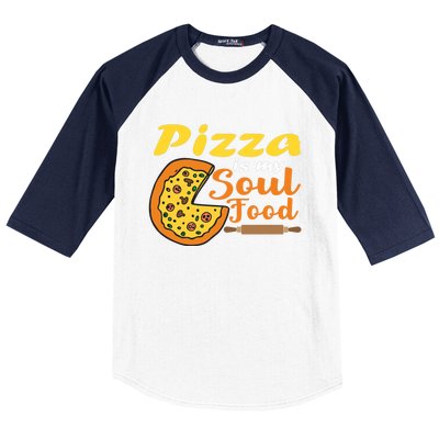 Pizza Pizza Is My Soul Food Pizza Premium Baseball Sleeve Shirt