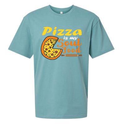 Pizza Pizza Is My Soul Food Pizza Premium Sueded Cloud Jersey T-Shirt