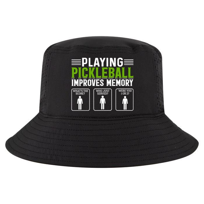 Playing Pickleball Improves Memory Funny Pickleball Cool Comfort Performance Bucket Hat