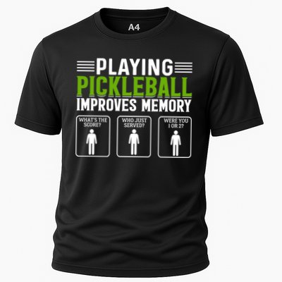 Playing Pickleball Improves Memory Funny Pickleball Performance Shirt