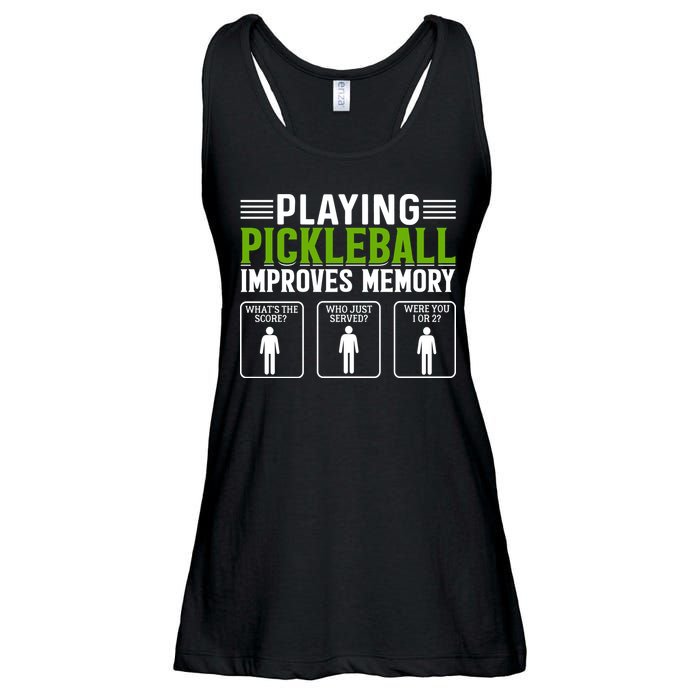 Playing Pickleball Improves Memory Funny Pickleball Ladies Essential Flowy Tank