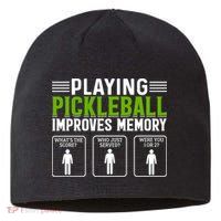 Playing Pickleball Improves Memory Funny Pickleball Sustainable Beanie