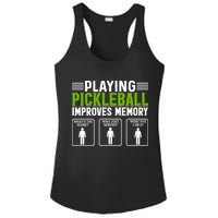 Playing Pickleball Improves Memory Funny Pickleball Ladies PosiCharge Competitor Racerback Tank