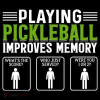 Playing Pickleball Improves Memory Funny Pickleball Tie Dye Hoodie