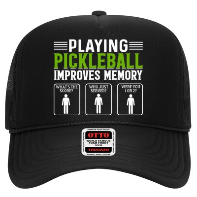 Playing Pickleball Improves Memory Funny Pickleball Trucker Hat