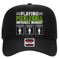 Playing Pickleball Improves Memory Funny Pickleball Trucker Hat