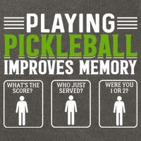 Playing Pickleball Improves Memory Funny Pickleball Cotton Canvas Backpack