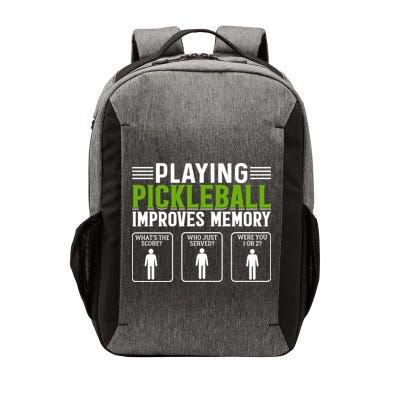 Playing Pickleball Improves Memory Funny Pickleball Vector Backpack
